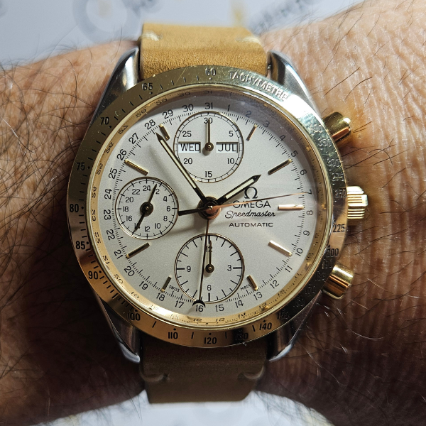 OMEGA SPEEDMASTER TRIPLE DATE 175.0054 LUNETTA 18KT