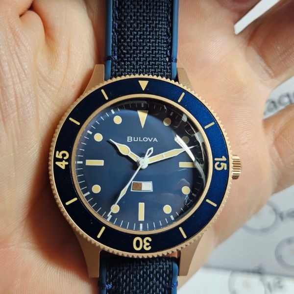 BULOVA MIL-SHIPS BRONZE 150 ANNIVERSARIO 98A325