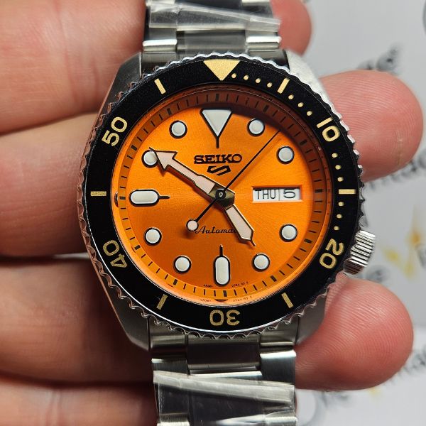 SEIKO 5 SPORTS SRPD59K1 ORANGE DIAL