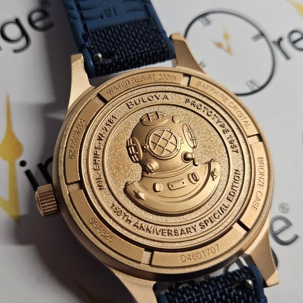 BULOVA MIL-SHIPS BRONZE 150 ANNIVERSARIO 98A325