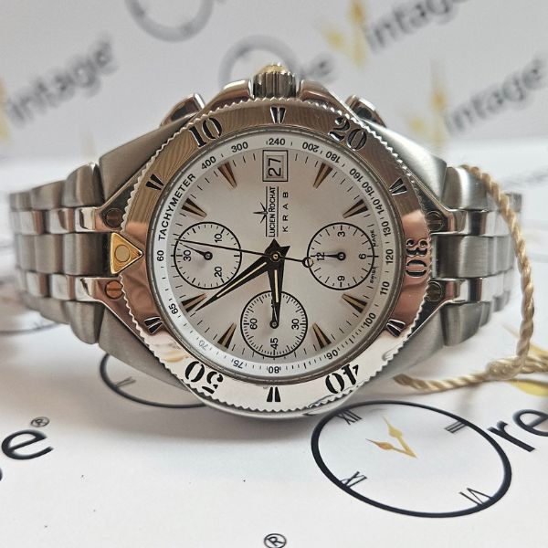 LUCIEN ROCHAT KRAB ACCIAIO E ORO CHRONOGRAPH NOS